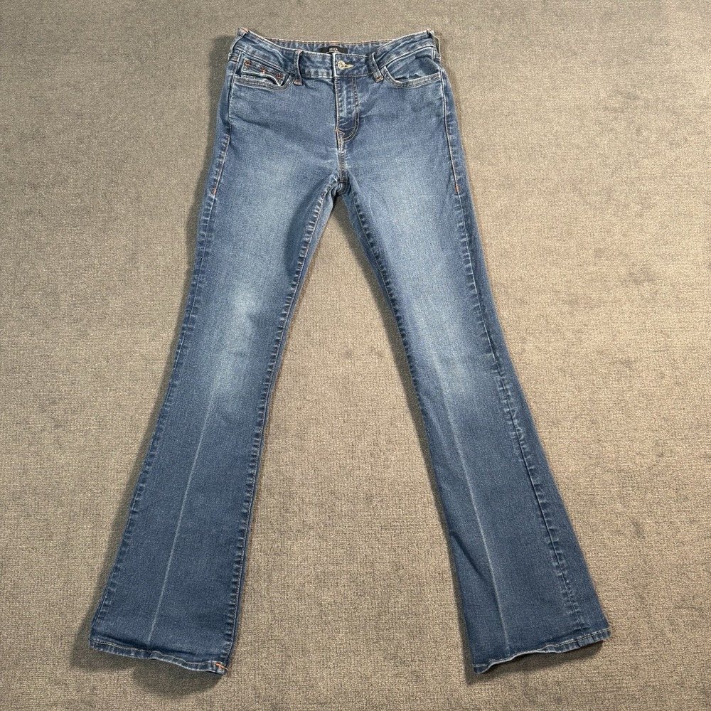 True Religion Becca Mid Rise Bootcut Jeans Women's Size 28x32 Medium Wash Denim